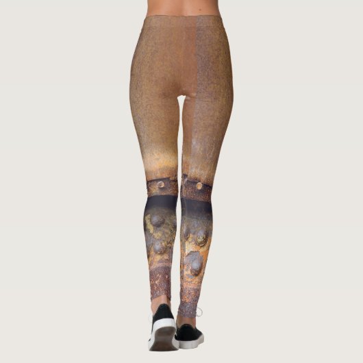 Leggings Métal rose roux (Dos)