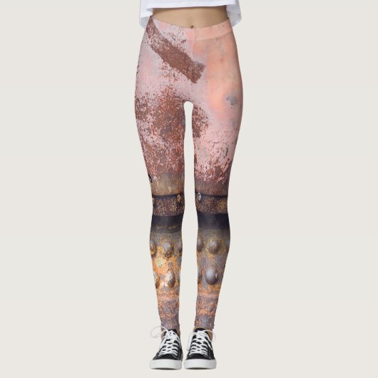 Leggings Métal rose roux (Devant)