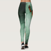 Leggings métal rouillé brun turquoise cool (Dos)