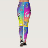 Leggings métalliques rayonnants (Dos)