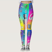 Leggings métalliques rayonnants (Devant)