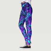 Leggings Métallo violet et Turquoise (Gauche)