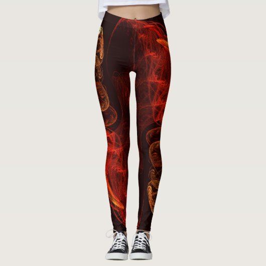 Leggings Métamorphose Art Abstrait (Devant)