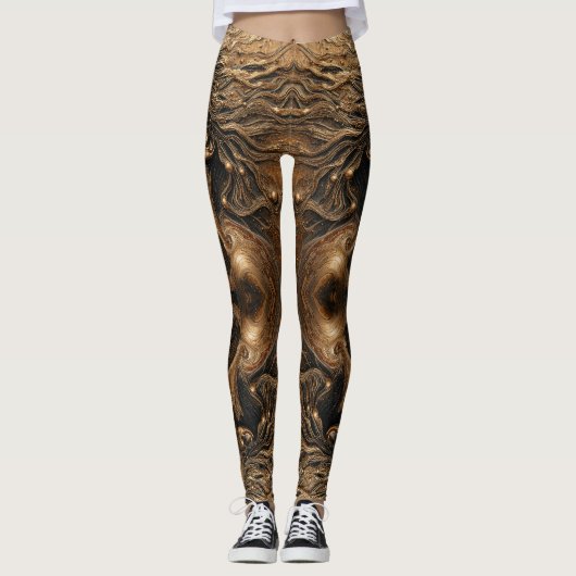 Leggings “Métamorphose de Lumière” – Un Portrait Surréalist (Devant)