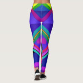 Leggings "Metropolis Grid : Une réflexion numérique" (Dos)