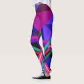 Leggings "Metropolis Grid : Une réflexion numérique" (Gauche)