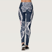 Leggings Mets-moi un Rose de l'art IA (Dos)