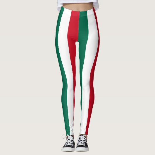 Leggings Mexique - Couleurs du drapeau national (Devant)