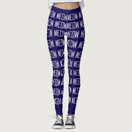 Leggings miauw - Stijlvol miauw berichtpatroon