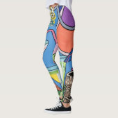 Leggings "Mid Century Mod Tropical Tiki Lounge", tableau su (Gauche)