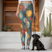Leggings Mid-Century Modern Atomic Circles