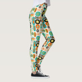 Leggings Mid Century Modern Pattern Colorful Retro Stylish (Droite)