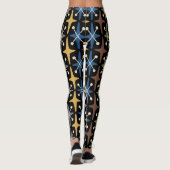 Leggings Mid Century Modern Starburst Pattern (Dos)