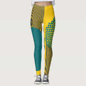 Leggings Midcentury Modern Circle and Lines (Devant)