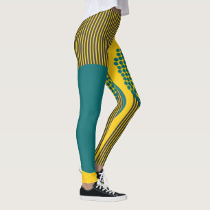 Leggings Midcentury Modern Circle and Lines