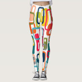 Leggings Midcentury Modern Rectangles (Devant)