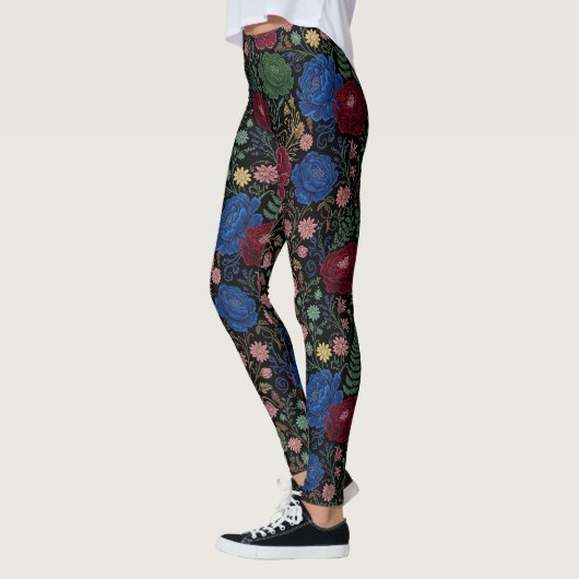 Leggings Midnight Bloom Print (Gauche)