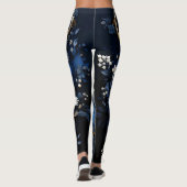 Leggings Midnight Celestial Floral Gothic Deer  (Dos)