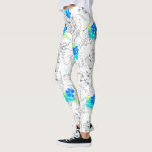 Leggings Midnight Garden Hawaiian Tropical Floral (Gauche)