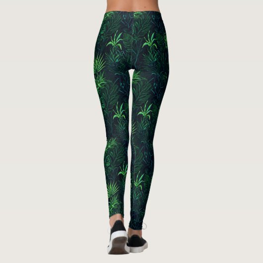 Leggings Midnight Jungle Print (Dos)