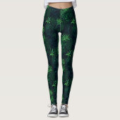 Leggings Midnight Jungle Print (Devant)