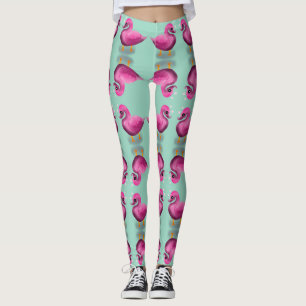 Leggings Mignon Canard Rose Kawaii & Art de Pépinière de Cœ