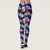 Leggings Mignon Train Teddy Bear Motif Sans Fin (Dos)