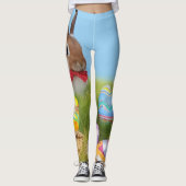 Leggings Mignonne Bunnyfor Pâques pour une humeur positive (Devant)