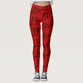 Leggings Mignonne Dessin Original Snale Chinois Nouvel An L (Devant)