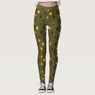 Leggings "Mignonne Emoji Motif face à l'émotion"