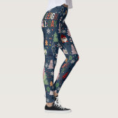 Leggings Mignonne Gnome de Noël coudre toute la journée (Droite)