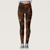 Leggings Mignonne I Coeur (Amour) Chocolat Teddy Ours (Devant)