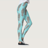 Leggings Mignonne manatée bébé avec bulles illustration (Droite)