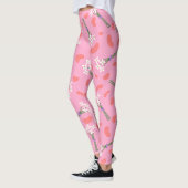 Leggings Mignonne marguerite délicate minuscule bouquet mot (Gauche)