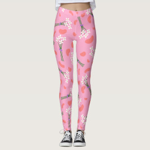 Leggings Mignonne marguerite délicate minuscule bouquet mot