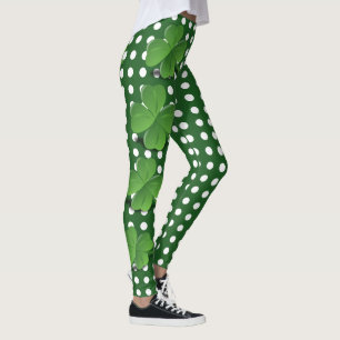 Leggings Mignonne Shamrock Jour de la Saint Patrick Green P
