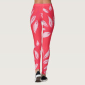 leggings mignonnes aquarelle moderne rose laisser  (Dos)