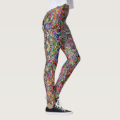 Leggings Mignons motifs de fleurs colorés mixtes (Droite)