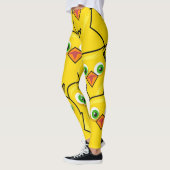 Leggings Mignons Poulets de Pâques Jaune Clair (Gauche)
