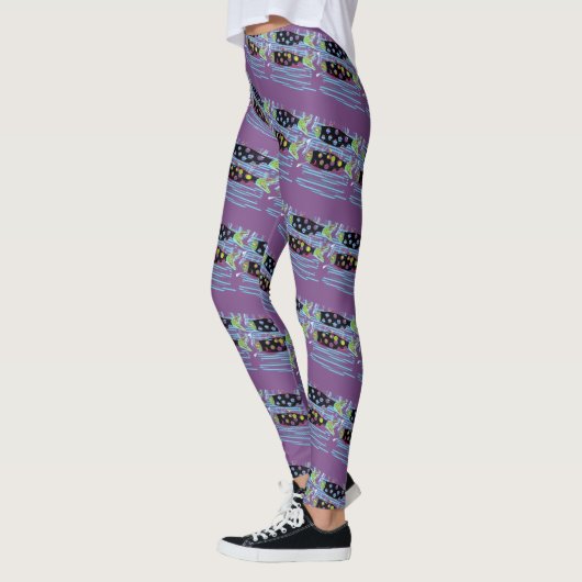 Leggings migrer un saumon plus petit tonnerre_Cove violet (Gauche)