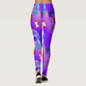 Leggings Mikitiez crâne rouge toxique pomme vegan été (Dos)