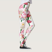 Leggings Mikitiez lotus rose jardin fleuri (Droite)