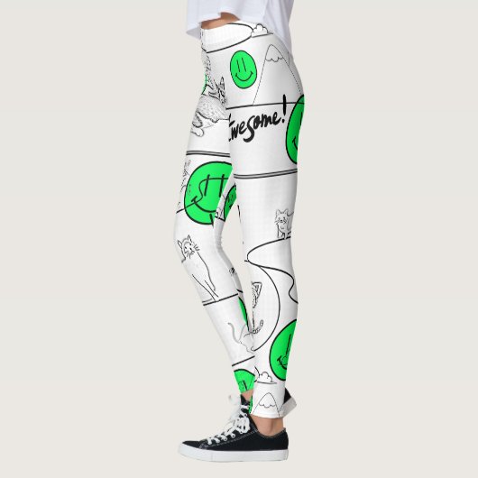 Leggings Mikitiez meow été fêter plage (Gauche)