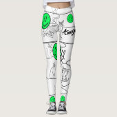 Leggings Mikitiez meow été fêter plage (Devant)