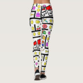 Leggings Mikitiez vidéo gamer pixel classique Noël citation (Dos)