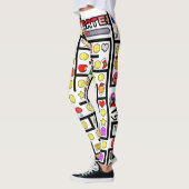 Leggings Mikitiez vidéo gamer pixel classique Noël citation (Gauche)