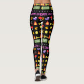 Leggings Mikitiez vidéo pixel halloween chauve-souris éffra (Dos)