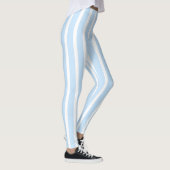 Leggings Minces Rayures Bleu Clair (Droite)