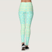 Leggings Mini Carrés En Menthe Carré (Dos)