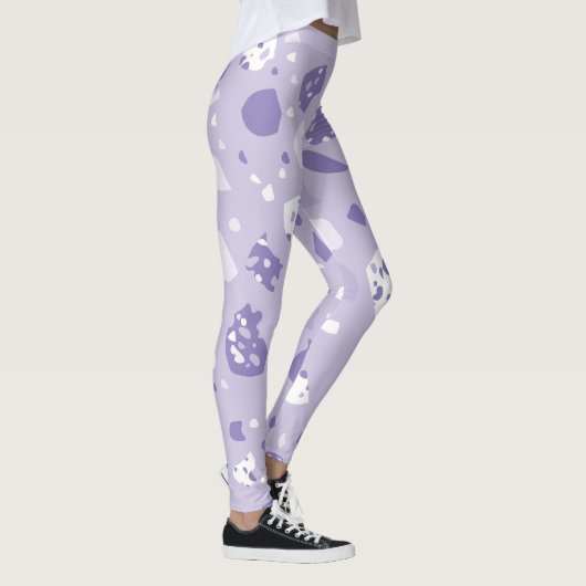 Leggings Minimal abstract purple pattern (Droite)